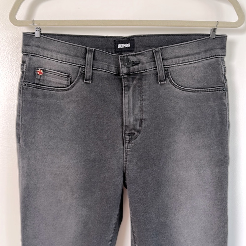 Dark grey Hudson jeans. Fitted size 30